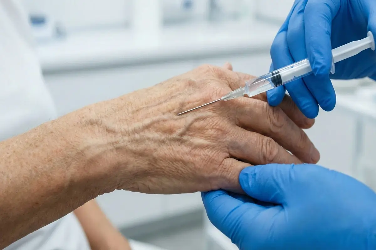 Dermal filler treatment for aging hands